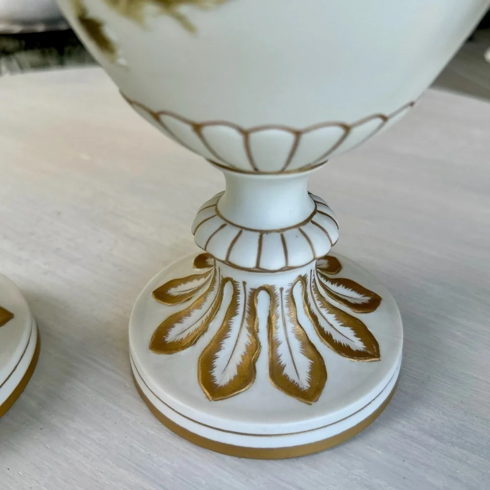 1950’S, MCM, ANDREA BY SADEK, BOY & GIRL PORCELAIN VASES. MADE IN JAPAN.